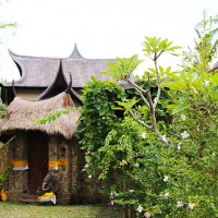 View of entrance from parking area